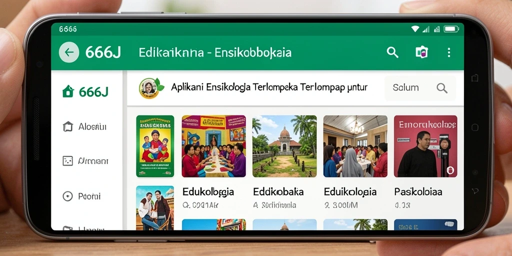 Antarmuka aplikasi 666J yang informatif dan menarik.