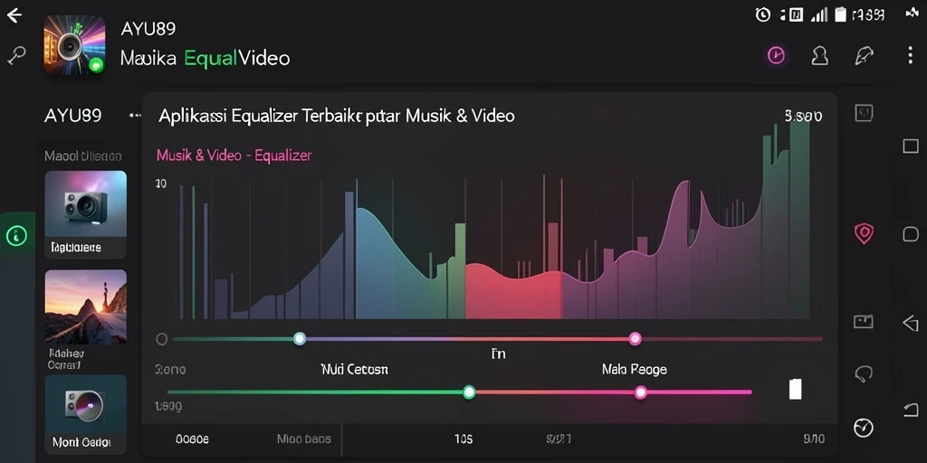 Tampilan antarmuka AYU89 dengan fitur Equalizer yang interaktif.