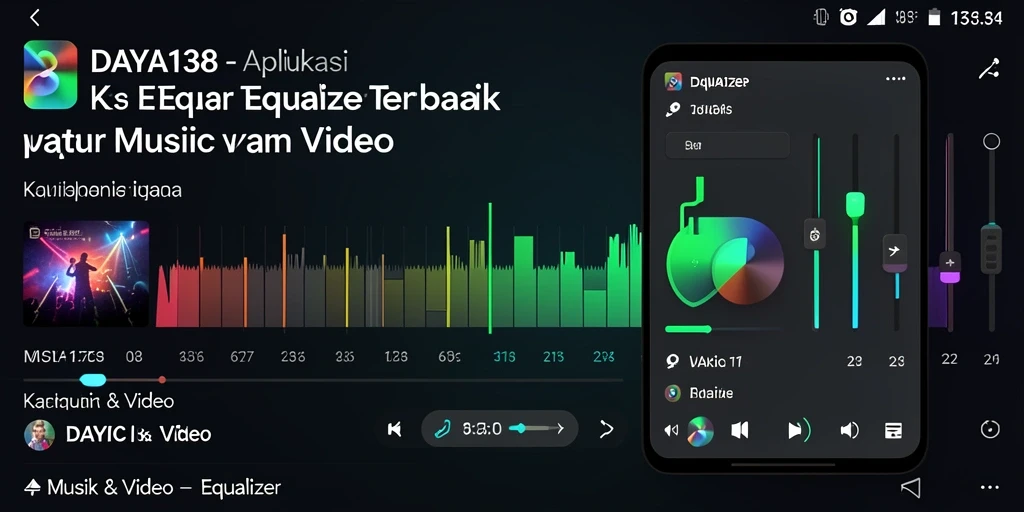 Antarmuka aplikasi Equalizer DAYA138 yang menarik dan fungsional.