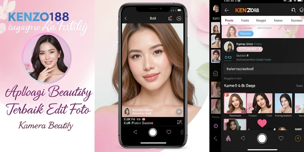 Antarmuka KENZO188 yang intuitif dengan fitur Kamera Beautify.