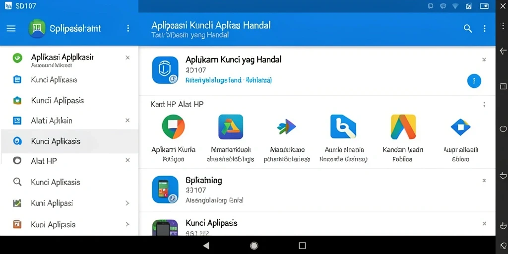 Antarmuka pengguna SD107 yang sederhana dan aman.